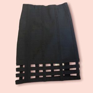 Forever 21 black bandage skirt